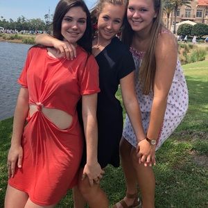 Open Stomach Cut Out Dress